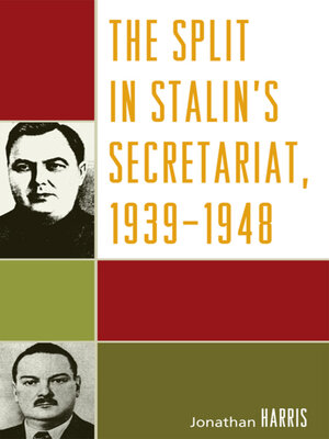 cover image of The Split in Stalin's Secretariat, 1939-1948